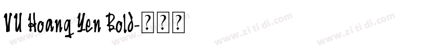 VU Hoang Yen Bold字体转换